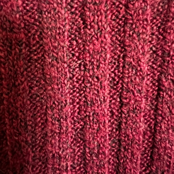 Loft Outlet Tunic Sweater in Burgundy, Size Large - Picture 3 of 6